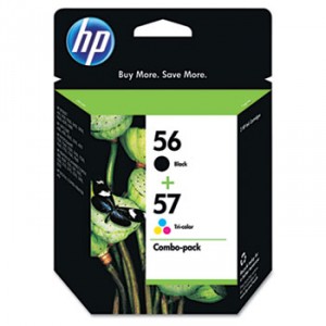C9321fn (Hp 56/57) Ink, 520 Page-Yield, 2/Pack, Black; Tri-Color