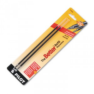 Refill, Non-retract Better/BetterGrip/EasyTouch Ballpoint, Med, Red, 2/Pack
