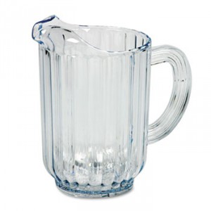 Bouncer Plastic Pitcher, 60oz, Clear
