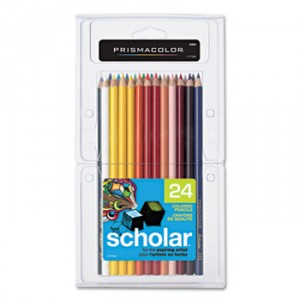 Scholar Colored Pencil Set, 2B. 24 Assorted Colors/Set