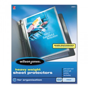 Heavyweight Top-Loading Sheet Protectors, Letter, 50/Box