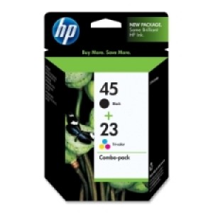 C8790fn (Hp 45; Hp 23d) Ink, 830 Page-Yield, 2/Pack, Black; Tri-Color