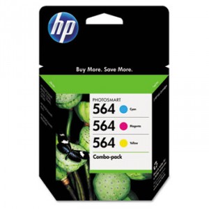 Cd994fn (Hp 564) Ink, 300 Page-Yield, 3/Pack, Cyan; Magenta; Yellow