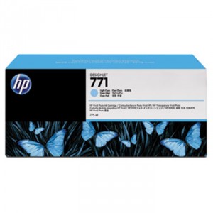 Cr255a (Hp 771) Ink, 775 Ml, Light Cyan, 3/Pk