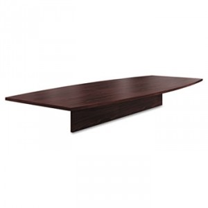 Preside Boat-Shaped Conference Table Top, 120 x 48, Mahogany