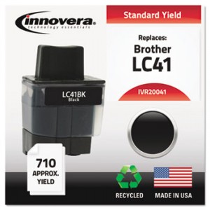 20041y Compatible, Remanufactured, Lc41y Ink, 400 Page-Yield, Yellow