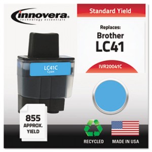 20041c Compatible, Remanufactured, Lc41c Ink, 400 Page-Yield, Cyan
