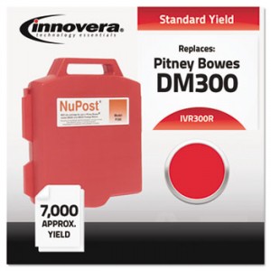 300r Compatible, Remanufactured, 765-0 Postage Meter,  7000 Page-Yield, Red