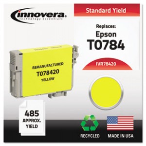 78420 Compatible, Remanufactured, T078420 Ink, 530 Page-Yield, Yellow