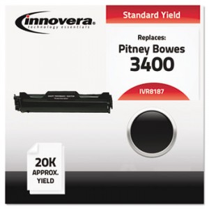 8187 Compatible, Remanufactured, 8187 (3400) Laser Toner, 20000 Yield, Black