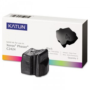 37978 Compatible Solid Ink Stick, 3,400 Page-Yield, Black, 3/Pk