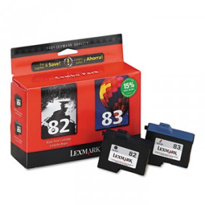 18l0860 Ink, 2/Pack, Black; Tri-Color