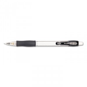 G-2 Mechanical Pencil, 0.5mm, Clear w/Black Accents, Dozen