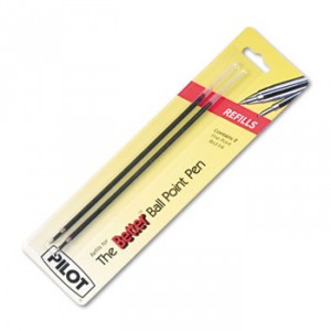 Refill, Non-retract Better/BetterGrip/EasyTouch Ballpoint, Fine, Red, 2/Pack