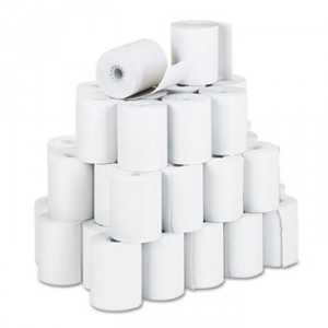 Receipt Rolls, 3 1/4" x 150 ft, White, 50/Carton