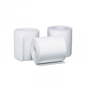 Single Ply Thermal Cash Register/POS Rolls, 3 1/8" x 119 ft., White, 50/Ctn