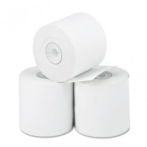 Thermal Paper Rolls, Cash Register/Calculator, 2 1/4" x 165 ft, White, 3/Pack