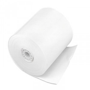 Single Ply Cash Register/POS Rolls, 3" x 150 ft., White, 50/Carton