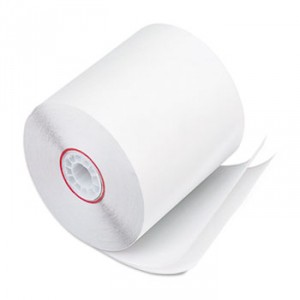 Paper Rolls, Two Ply Receipt Rolls, 3" x 90 ft, White/White, 50/Carton