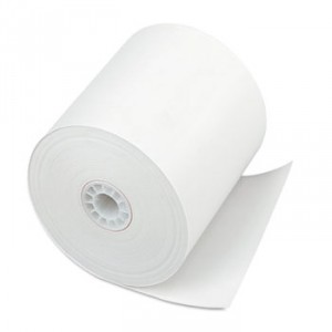 Single Ply Thermal Cash Register/POS Rolls, 3" x 225 ft., White, 24/Ctn