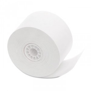 Single Ply Cash Register/POS Rolls, 1 3/4" x 150 ft., White, 10/Pack