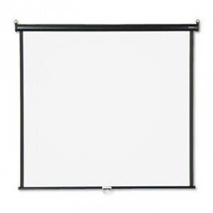 Wall or Ceiling Projection Screen, 60 x 60, White Matte, Black Matte Casing