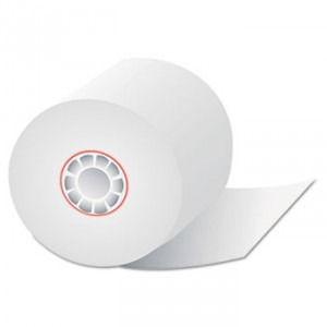 Single-Ply Thermal Cash Register Rolls, 2-1/4" x 80 feet, White, 50/Carton