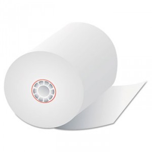 Single-Ply Thermal Cash Register Rolls, 3" x 225 feet, White, 24/Carton
