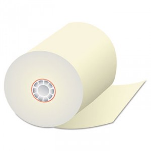 Single-Ply Thermal Cash Register Rolls, 3-1/8" x 230 feet, Canary, 50/Carton