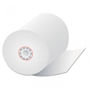 Single-Ply Thermal Cash Register Rolls, 3-1/8" x 273 feet, White, 50/Carton