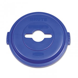 Single Stream Recycling Top for Brute 32gal Containers, Blue