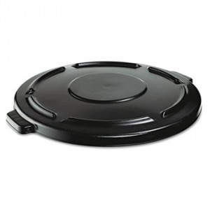 Vented Round Brute Lid, 24 1/2 x 1 1/2, Black