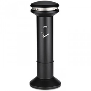 Infinity Ultra-High Capacity Smoking Receptacle, 6.7 gal, 41 1/2" High, Black