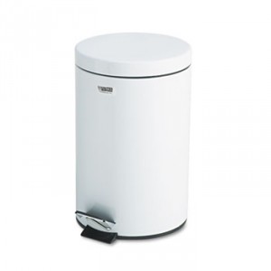 Medi-Can, Round, Steel, 3.5gal, White