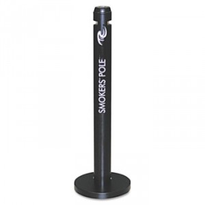 Smoker's Pole, Round, Steel, Black