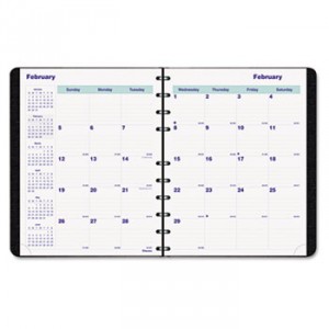 MiracleBind 17-Mo. Academic Planner, Soft Cover, 9 1/4 x 7 1/4, Black, 2016-2018