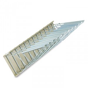 Sheet File Pivot Wall Rack, 12 Hanging Clamps, 24w x 14 3/4d x 9 3/4h, Sand