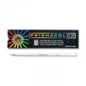 Premier Colored Pencil, White Lead/Barrel, Dozen