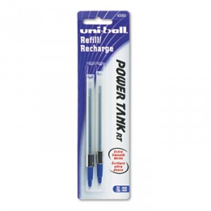 Refill for uni-ball Power Tank RT Ballpoint, Bold, Blue Ink, 2/Pack