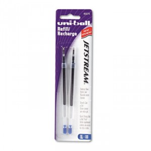 Refill for uni-ball JetStream Ballpoint, Bold, Blue Ink, 2/Pack