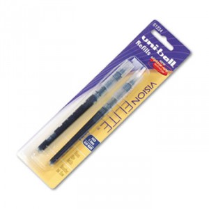 Refill for uni-ball Vision Elite Roller Ball, Bold, One each Blue, Black