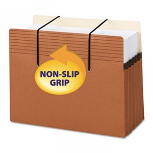 Secure Pocket, Redrope, 5 1/4 Inch Exp, Letter, 10/Box