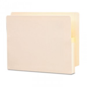 1 3/4" Exp End Tab File Pocket, Straight Tab, Letter, Manila, 25/Bx