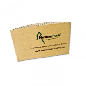Hot Cup Sleeves, Fits 8oz Cups, 50/Pack