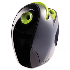 SpeedPro Electric Pencil Sharpener, AC, Gray/Green