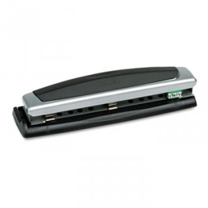 10-Sheet Precision Pro Desktop Two-to-Three-Hole Punch, 9/32" Holes