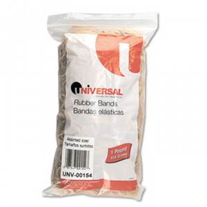 Rubber Bands, Size 54, Assorted Length Sizes, 1lb Pack