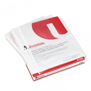 Top-Load Poly Sheet Protectors, Std Gauge, Nonglare, Clear, 50/Pack
