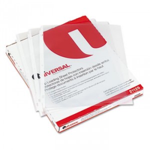 Top-Load Poly Sheet Protectors, Heavy Gauge, Nonglare, Clear 50/Pack