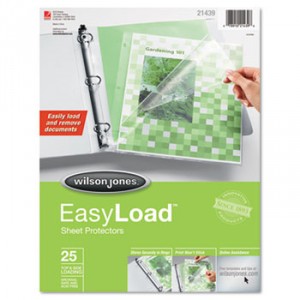 Side/Top Loading EasyLoad Sheet Protectors, Letter, 25/Pack